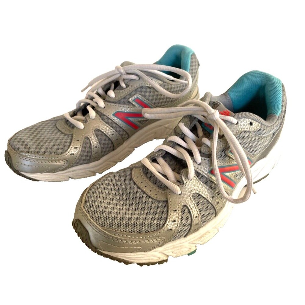 Women's Size 6.5 New Balance 450 V2 Sneakers Running Shoes Gray Pink EUC - Picture 7 of 9